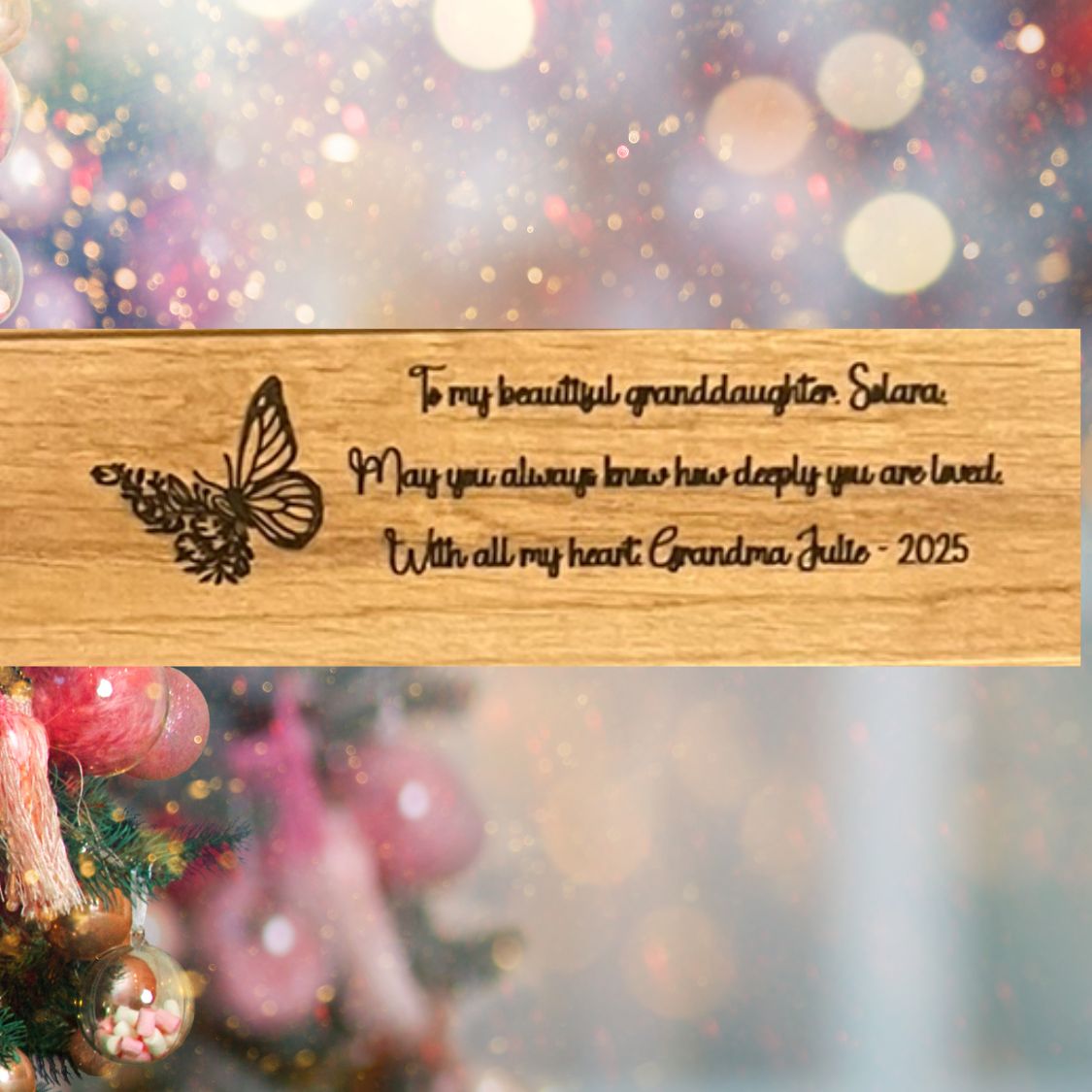 Personalized Wooden Name Puzzle for Toddlers with Acrylic Letters