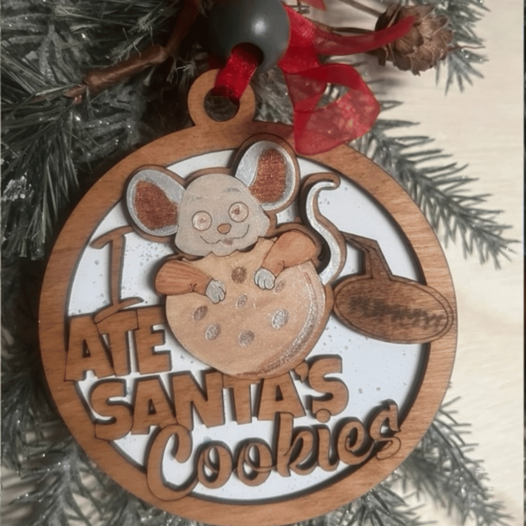 Fun and Sassy Christmas Ornaments Hand-Painted Wood Decor
