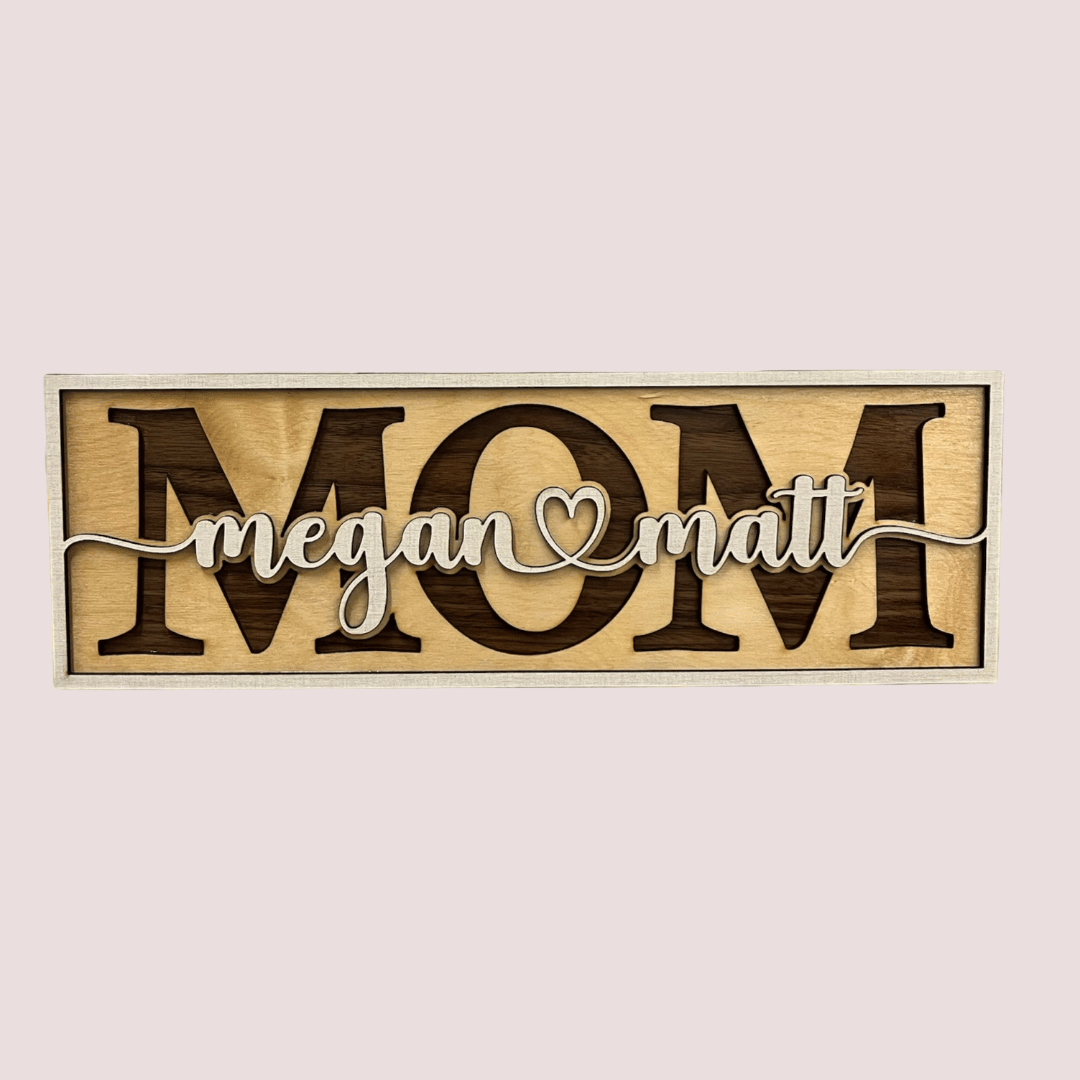 Personalized Mother's Day Art Sign Custom Gift for Mom