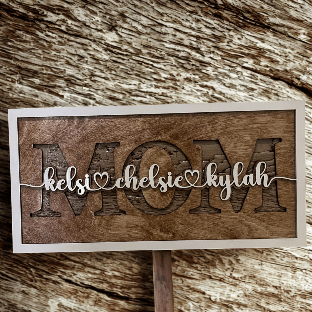 Personalized Mother's Day Art Sign Custom Gift for Mom