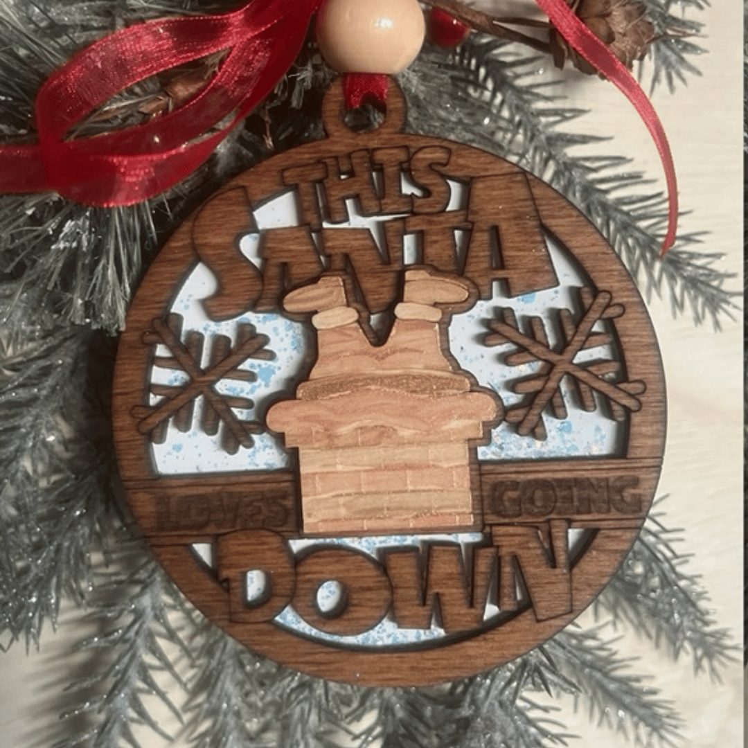 Fun and Sassy Christmas Ornaments Hand-Painted Wood Decor