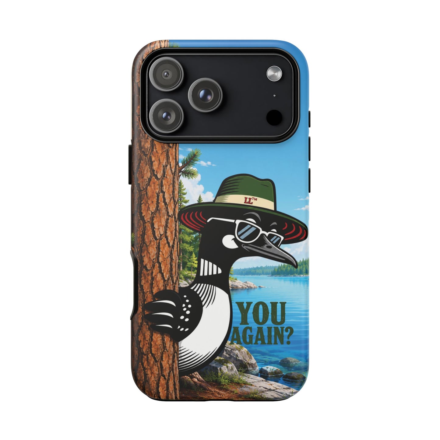 Loon Phone Case, Funny Lake Life Phone Case, You Again Phone Cover, Lookout Larry Design