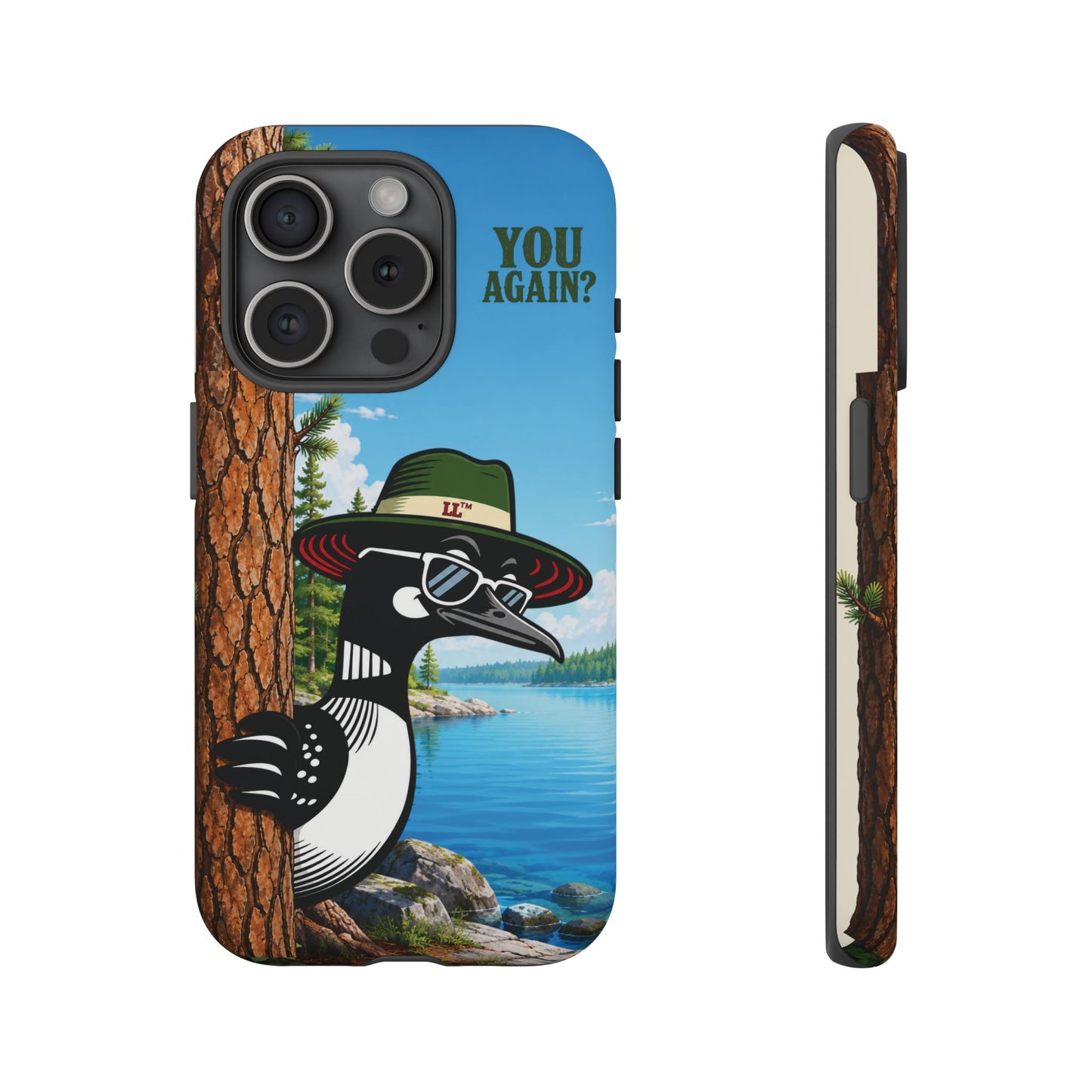 Loon Phone Case, Funny Lake Life Phone Case, You Again Phone Cover, Lookout Larry Design