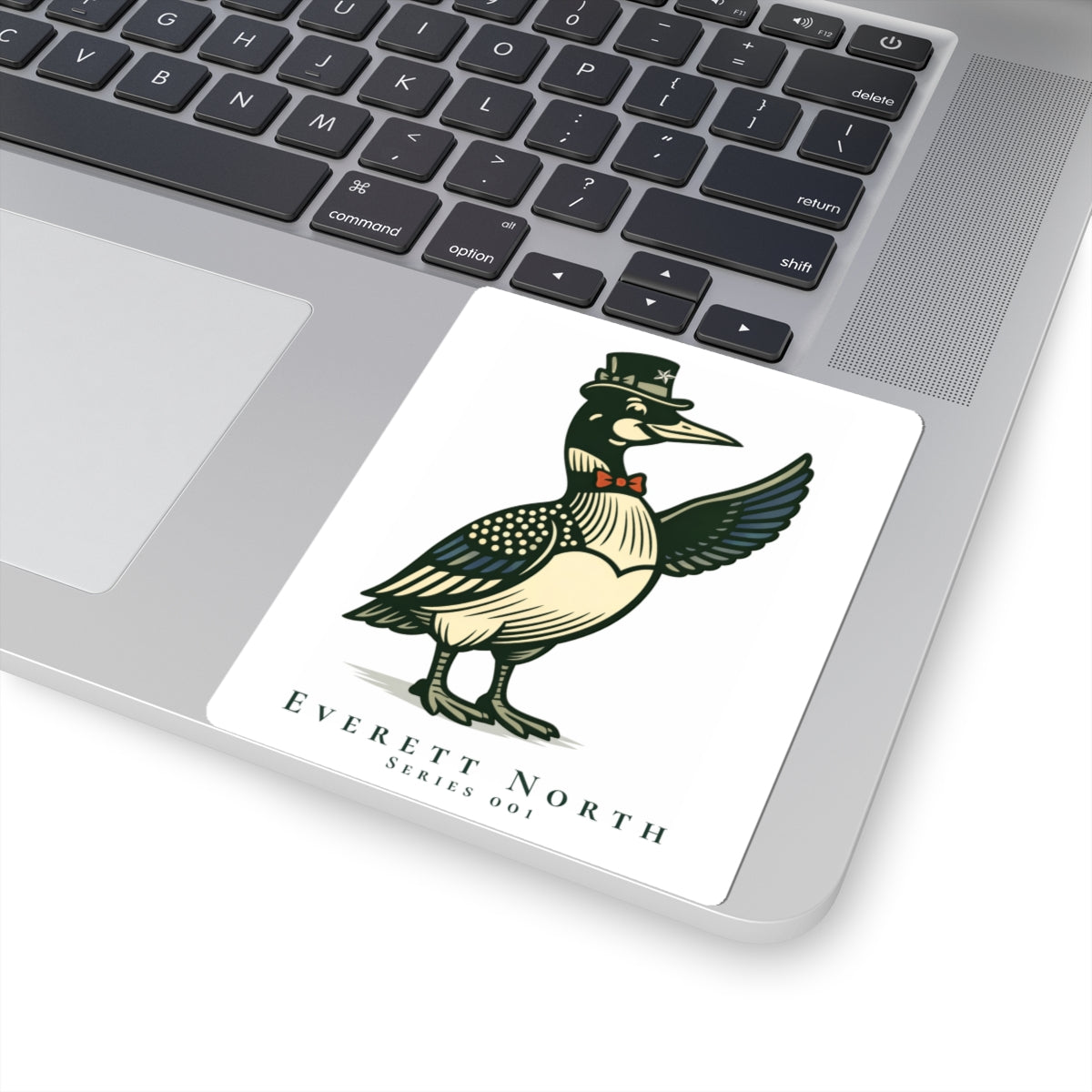 Everett North Sticker – Loonie Loons™ Heritage Collection – Series 001 Northwoods Loon Decal