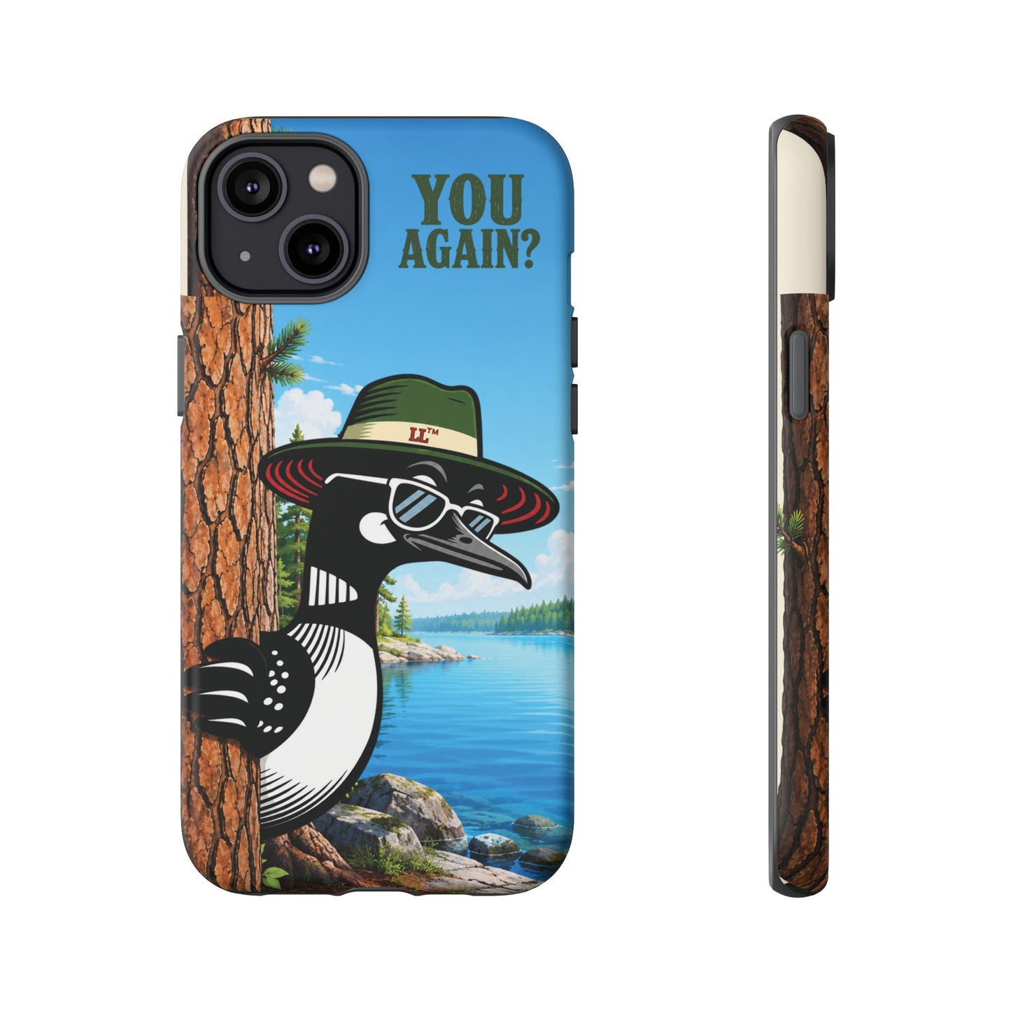 Loon Phone Case, Funny Lake Life Phone Case, You Again Phone Cover, Lookout Larry Design