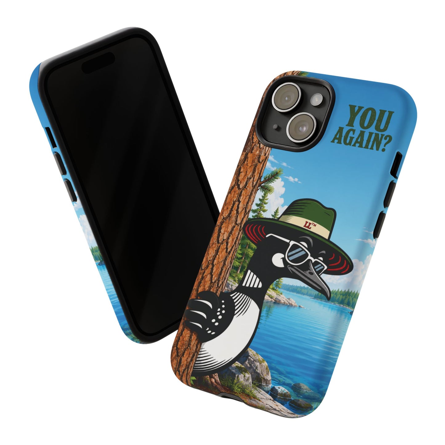 Loon Phone Case, Funny Lake Life Phone Case, You Again Phone Cover, Lookout Larry Design