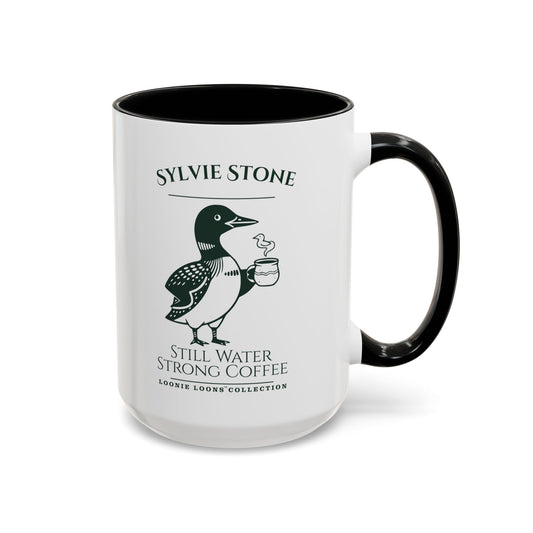 Sylvie Stone Cabin Coffee Mug – Cozy Northwoods Lake Mug