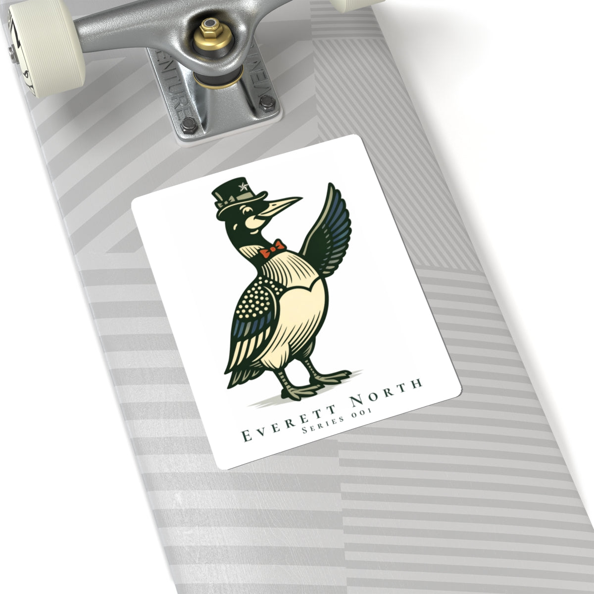 Everett North Sticker – Loonie Loons™ Heritage Collection – Series 001 Northwoods Loon Decal