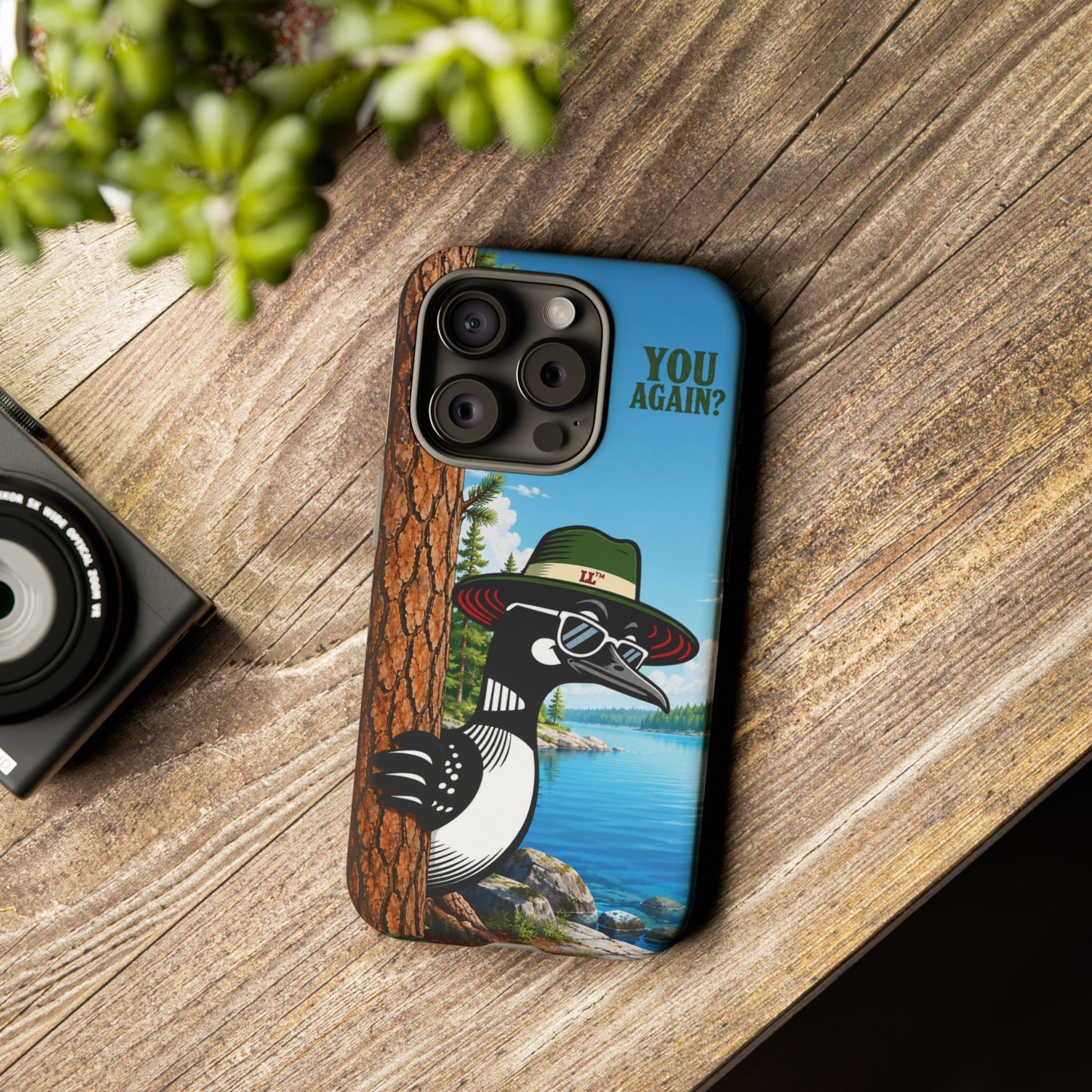 Loon Phone Case, Funny Lake Life Phone Case, You Again Phone Cover, Lookout Larry Design