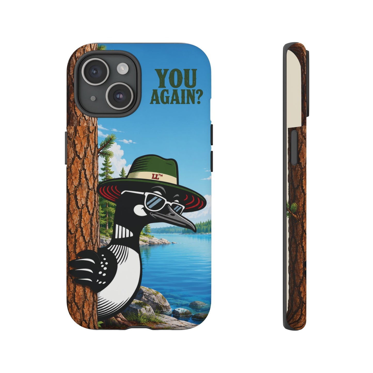 Loon Phone Case, Funny Lake Life Phone Case, You Again Phone Cover, Lookout Larry Design
