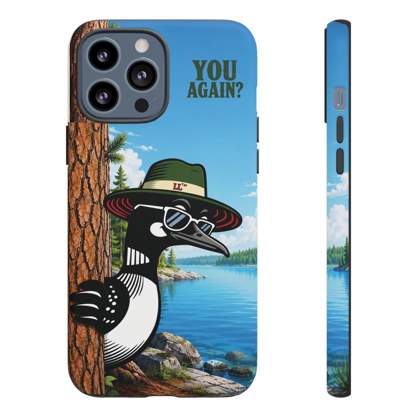 Loon Phone Case, Funny Lake Life Phone Case, You Again Phone Cover, Lookout Larry Design