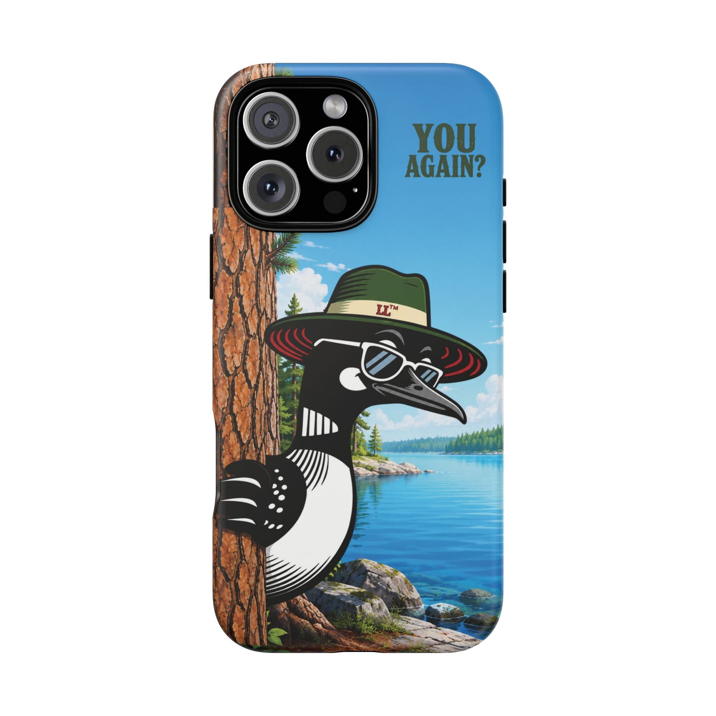 Loon Phone Case, Funny Lake Life Phone Case, You Again Phone Cover, Lookout Larry Design