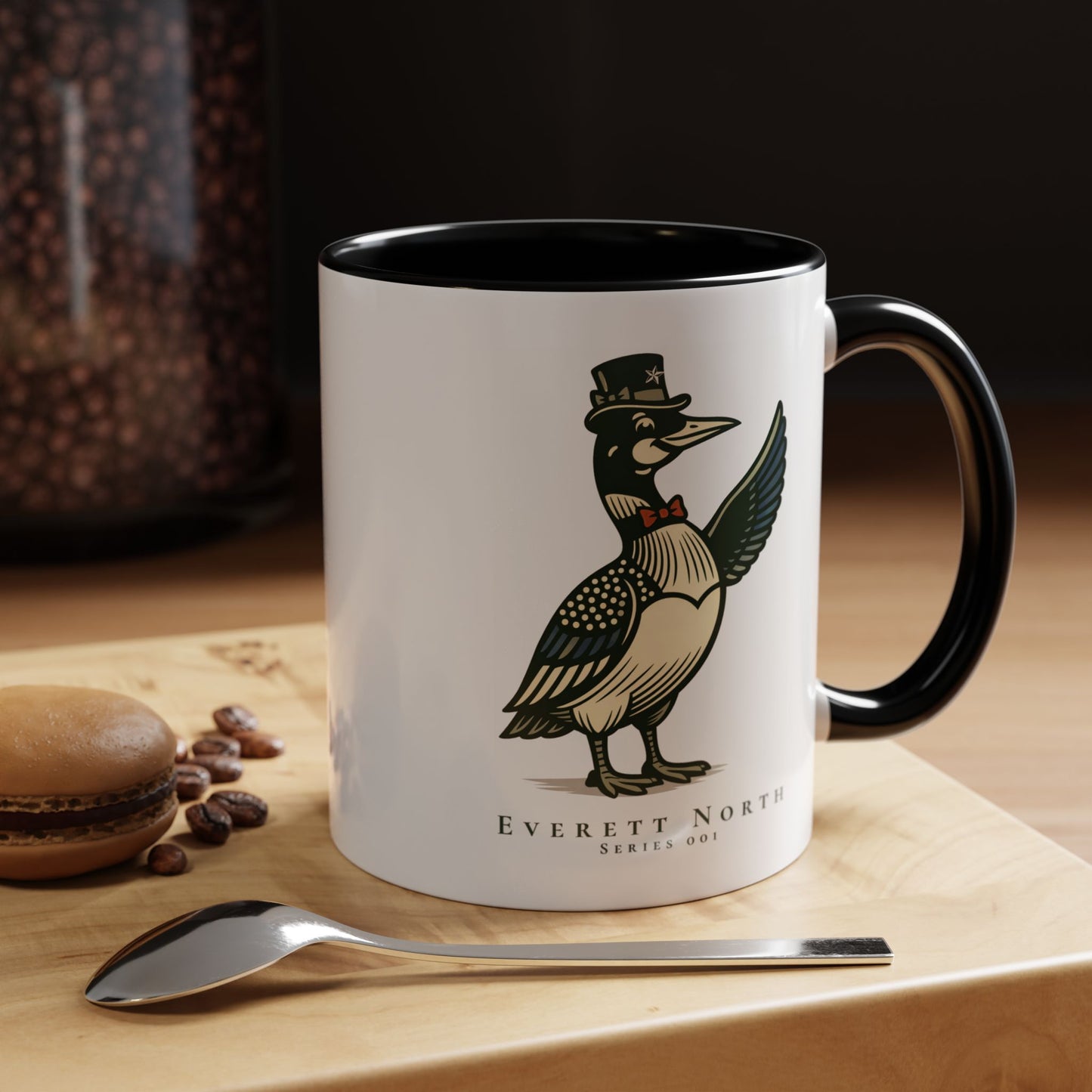 Everett North Mug – Loonie Loons™ Heritage Collection – Commander of the Northwoods Coffee Mug