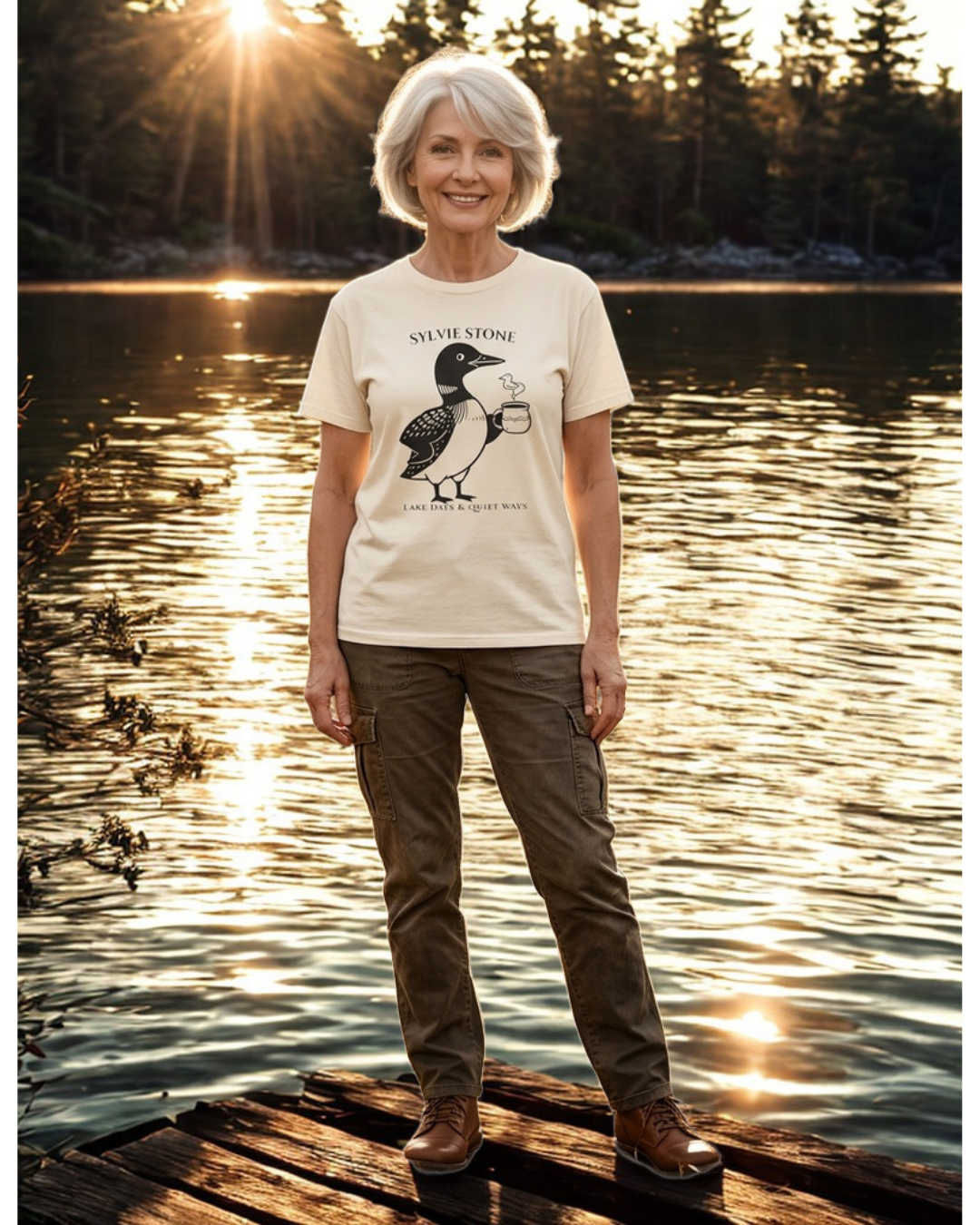 Sylvie Stone Tee — Loonie Loons™ Heritage Collection