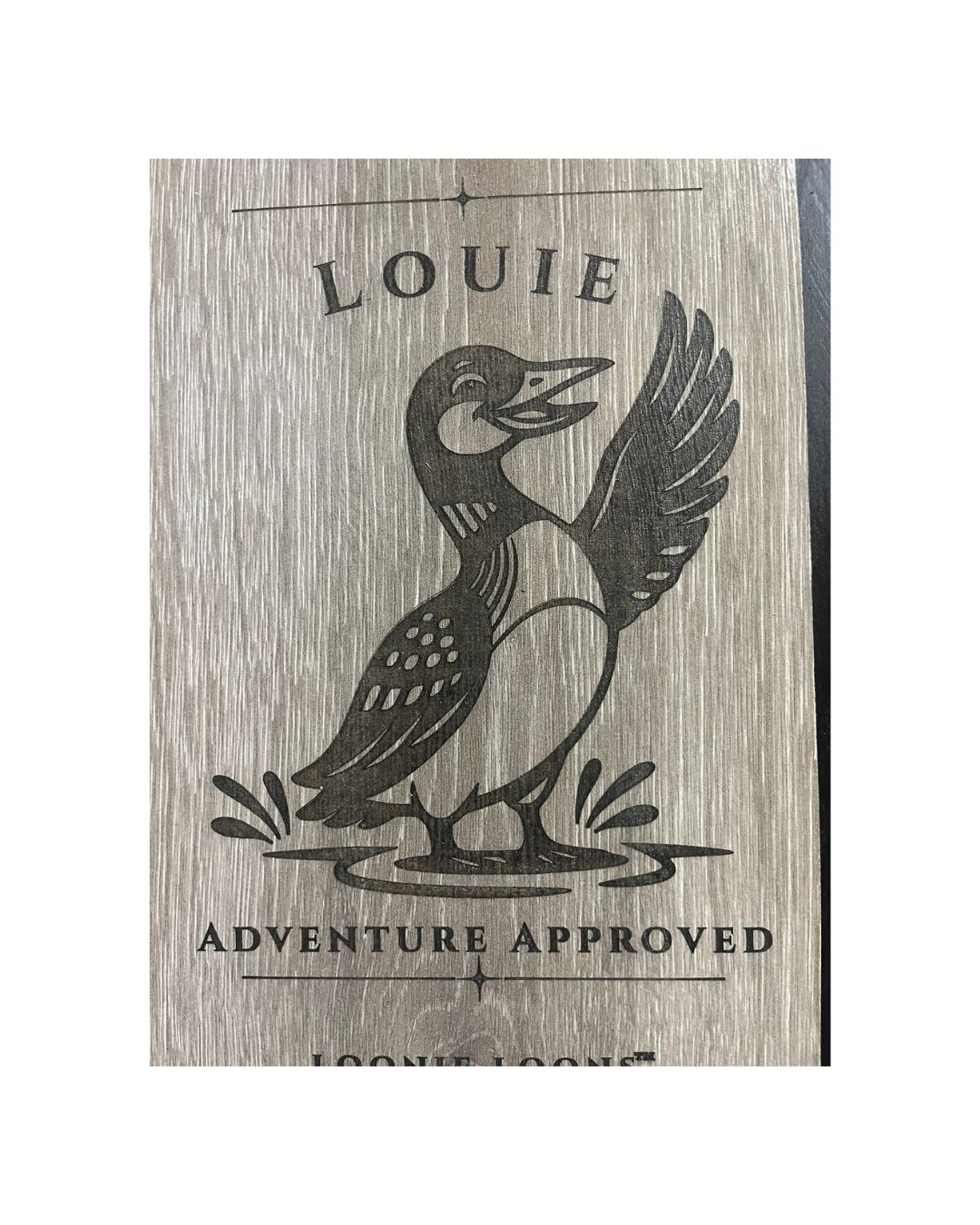 Northwoods Cabin Wall Art – Louie the Greeter Loon Sign | Rustic Lake House Decor | Loonie Loons™ Heritage Collection