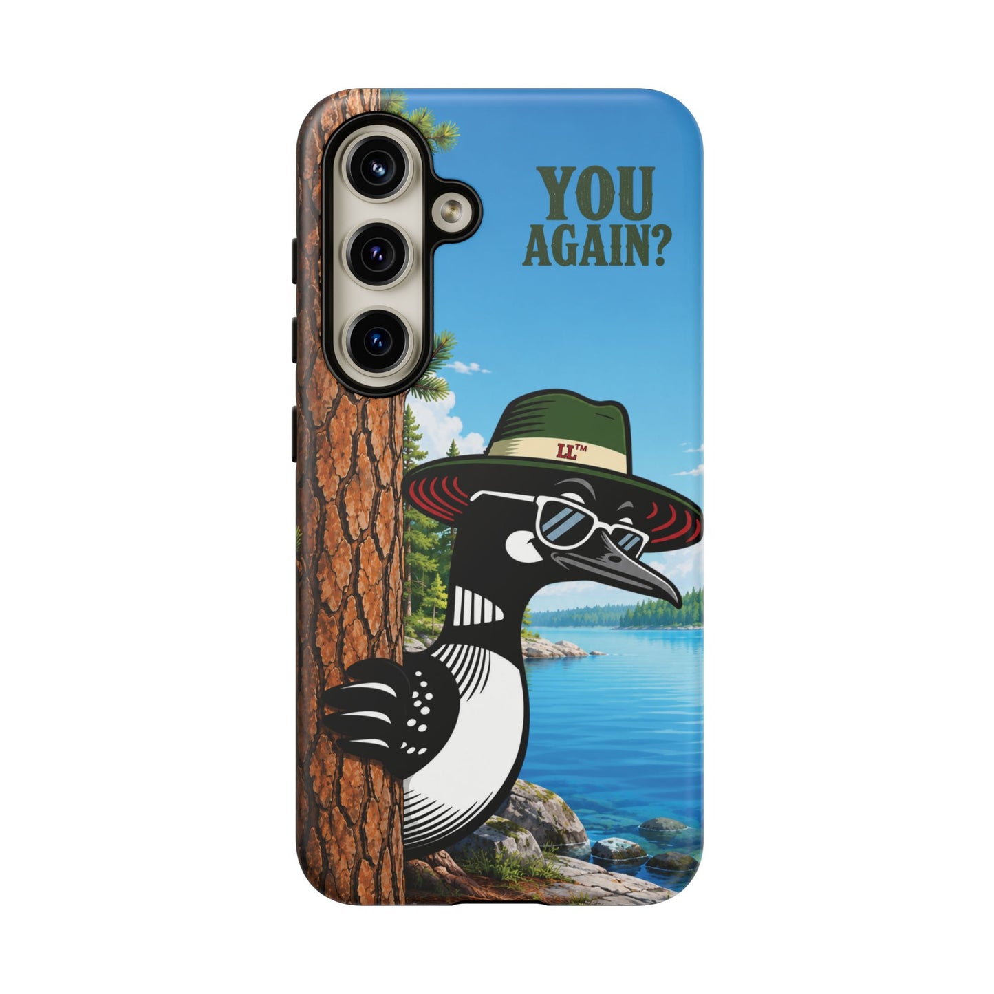 Loon Phone Case, Funny Lake Life Phone Case, You Again Phone Cover, Lookout Larry Design