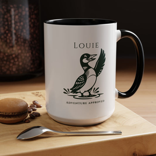 Louie Coffee Mug  Loonie Loons Heritage Collection Northwoods Coffee Mug