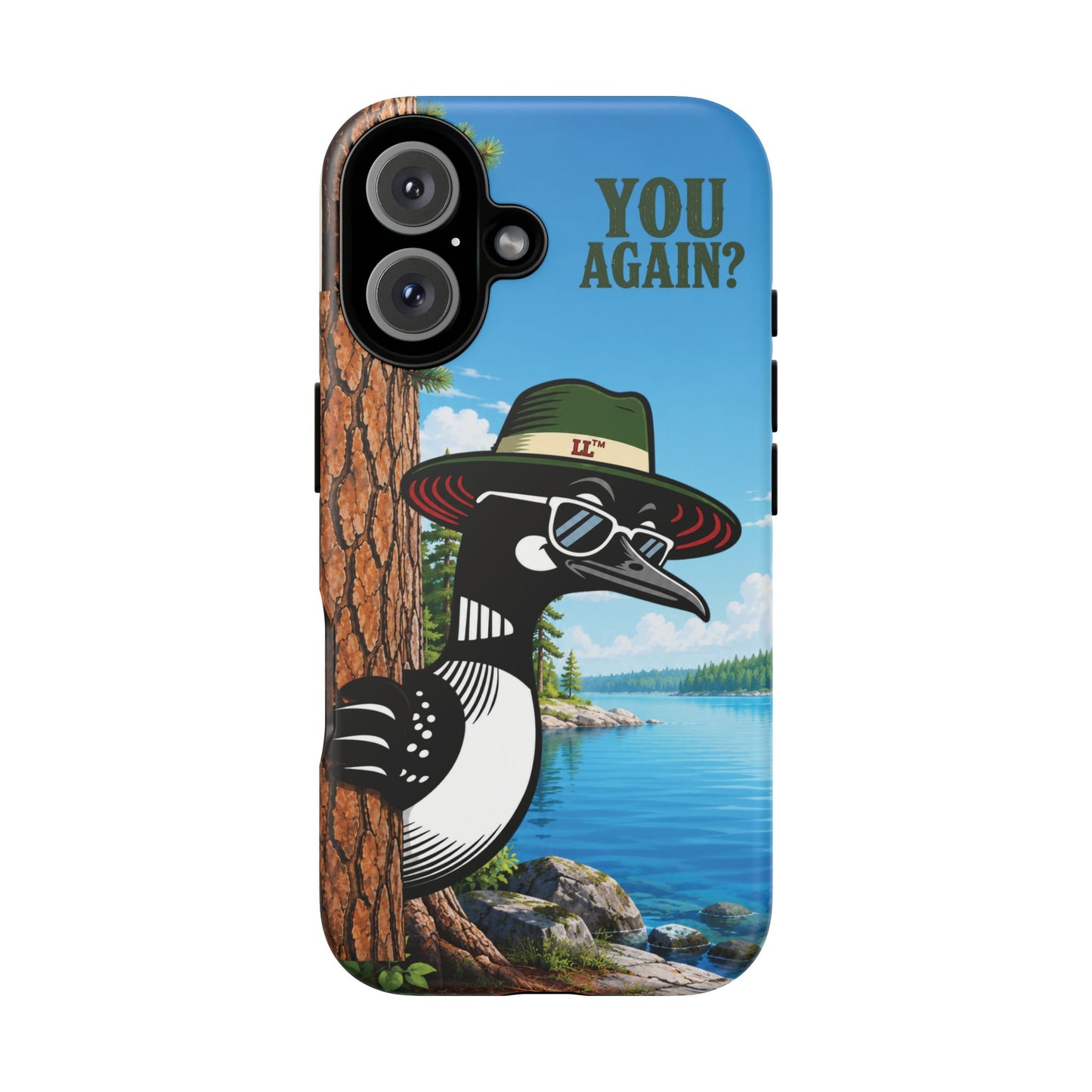 Loon Phone Case, Funny Lake Life Phone Case, You Again Phone Cover, Lookout Larry Design