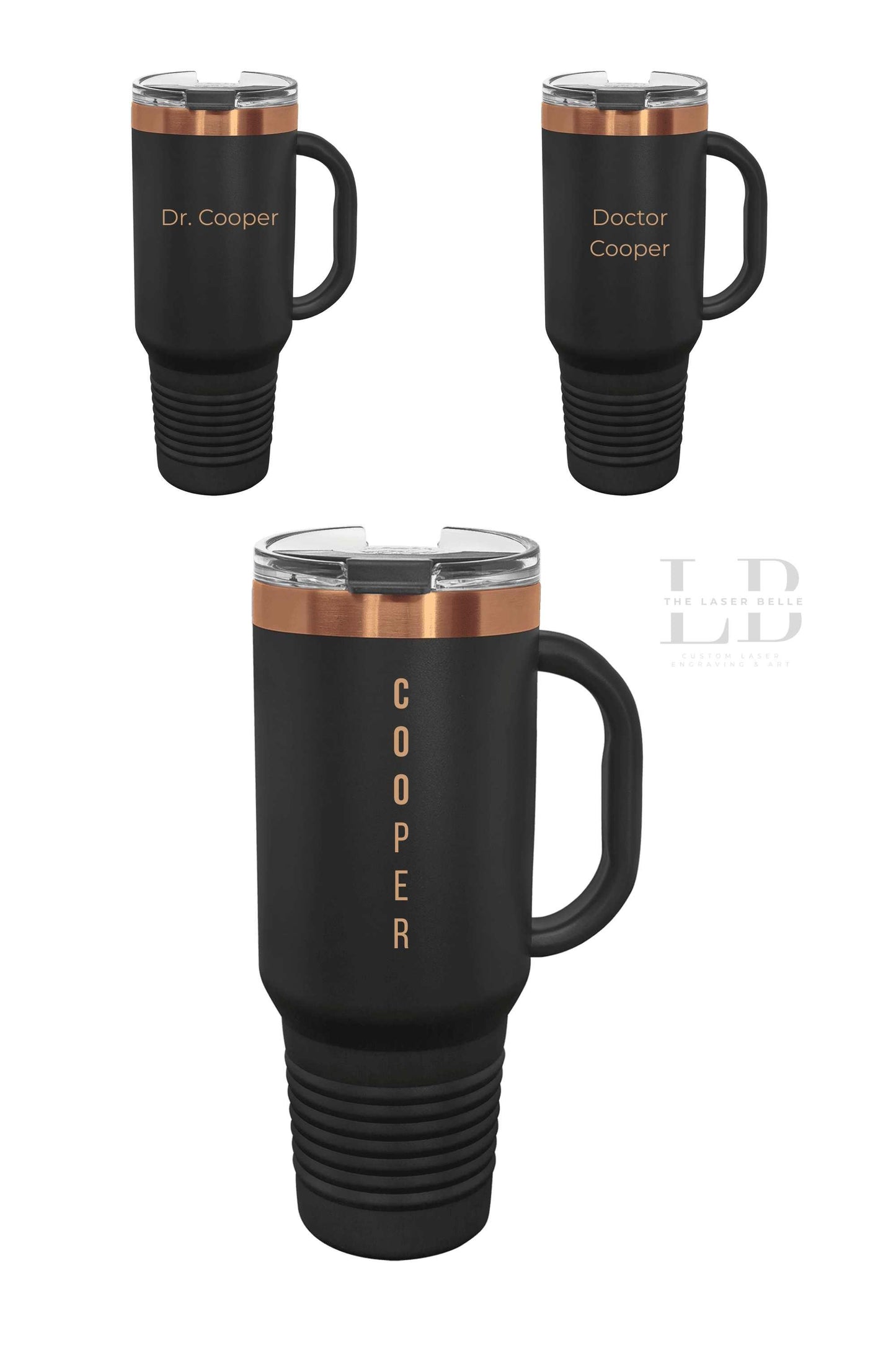 Funny Personalized Tumbler – “Don’t Make Me Use My Gastroenterologist Voice” | Laser Engraved Stainless Steel Tumblers