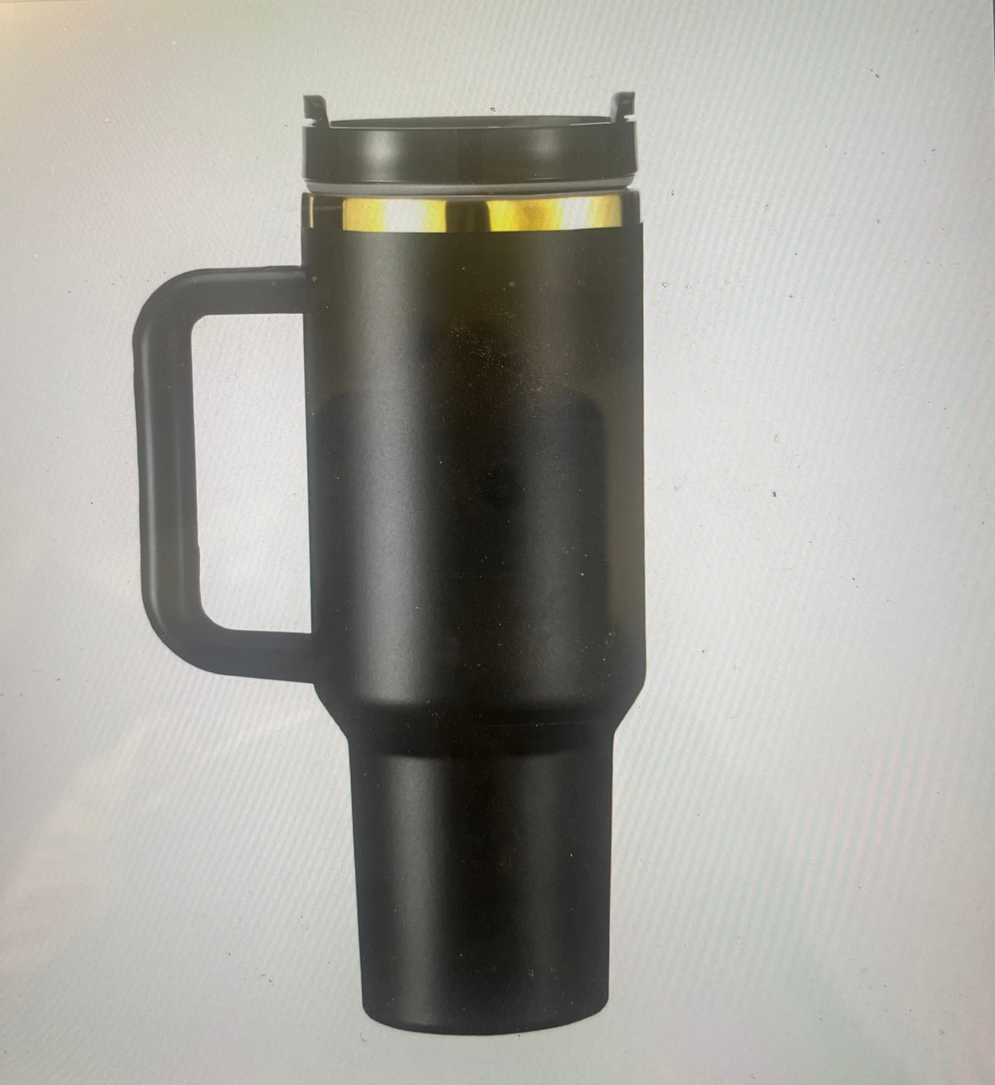 Personalized 40oz Tumbler with Handle – Custom Laser Engraved