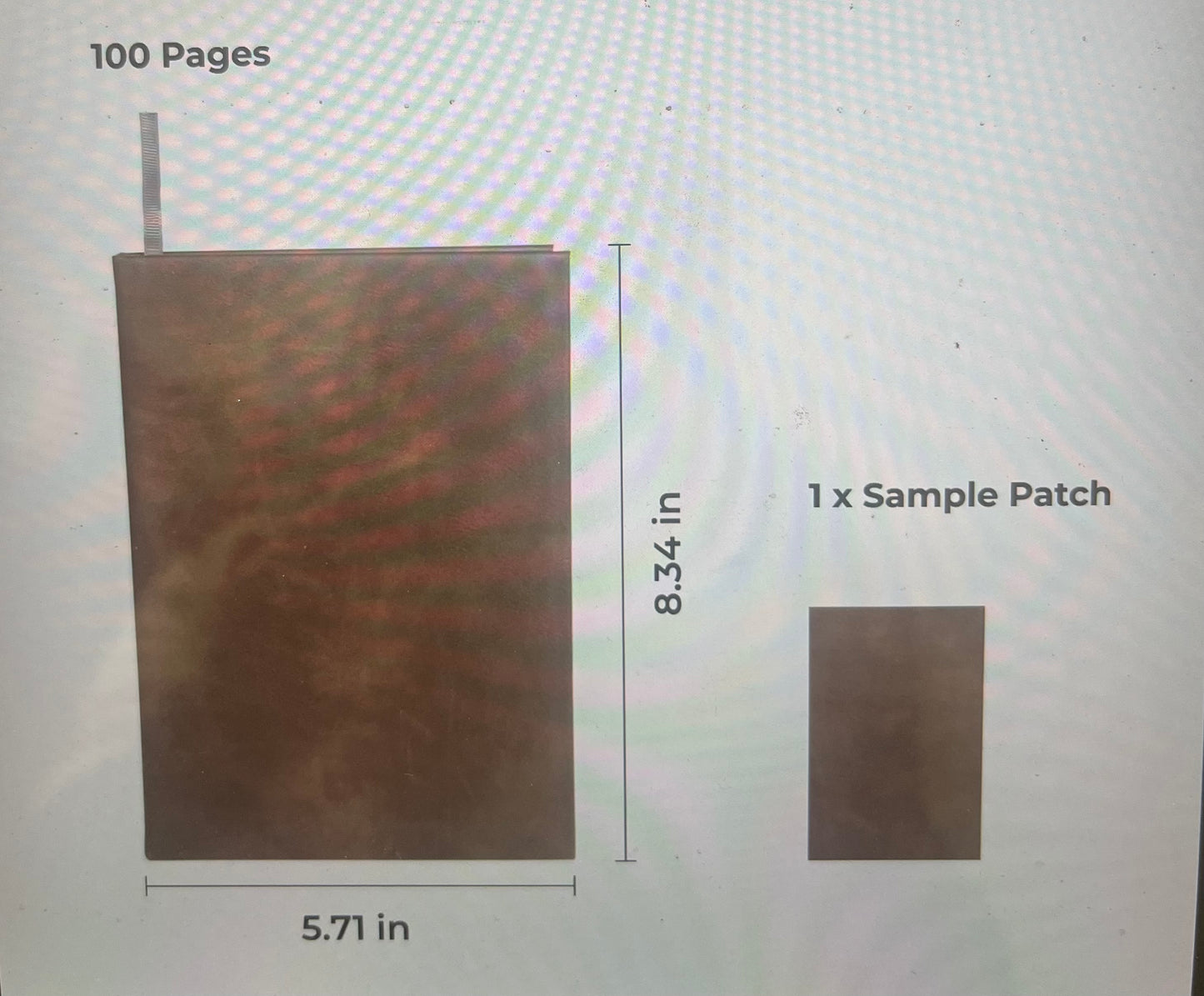 Personalized Brown to Gold Engravable Notebook for Journaling