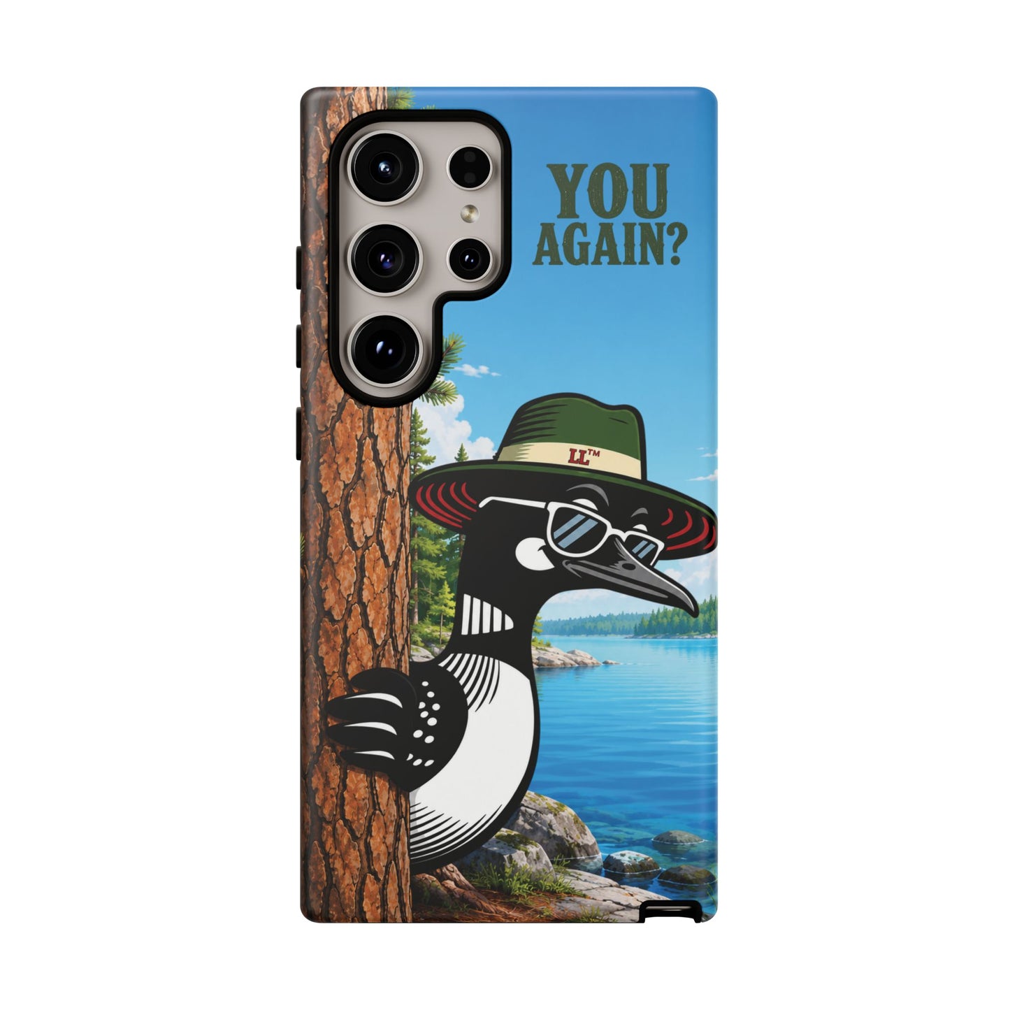 Loon Phone Case, Funny Lake Life Phone Case, You Again Phone Cover, Lookout Larry Design