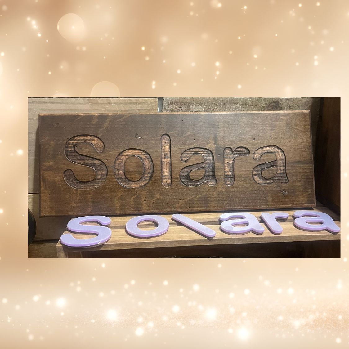 Personalized Wooden Name Puzzle for Toddlers with Acrylic Letters