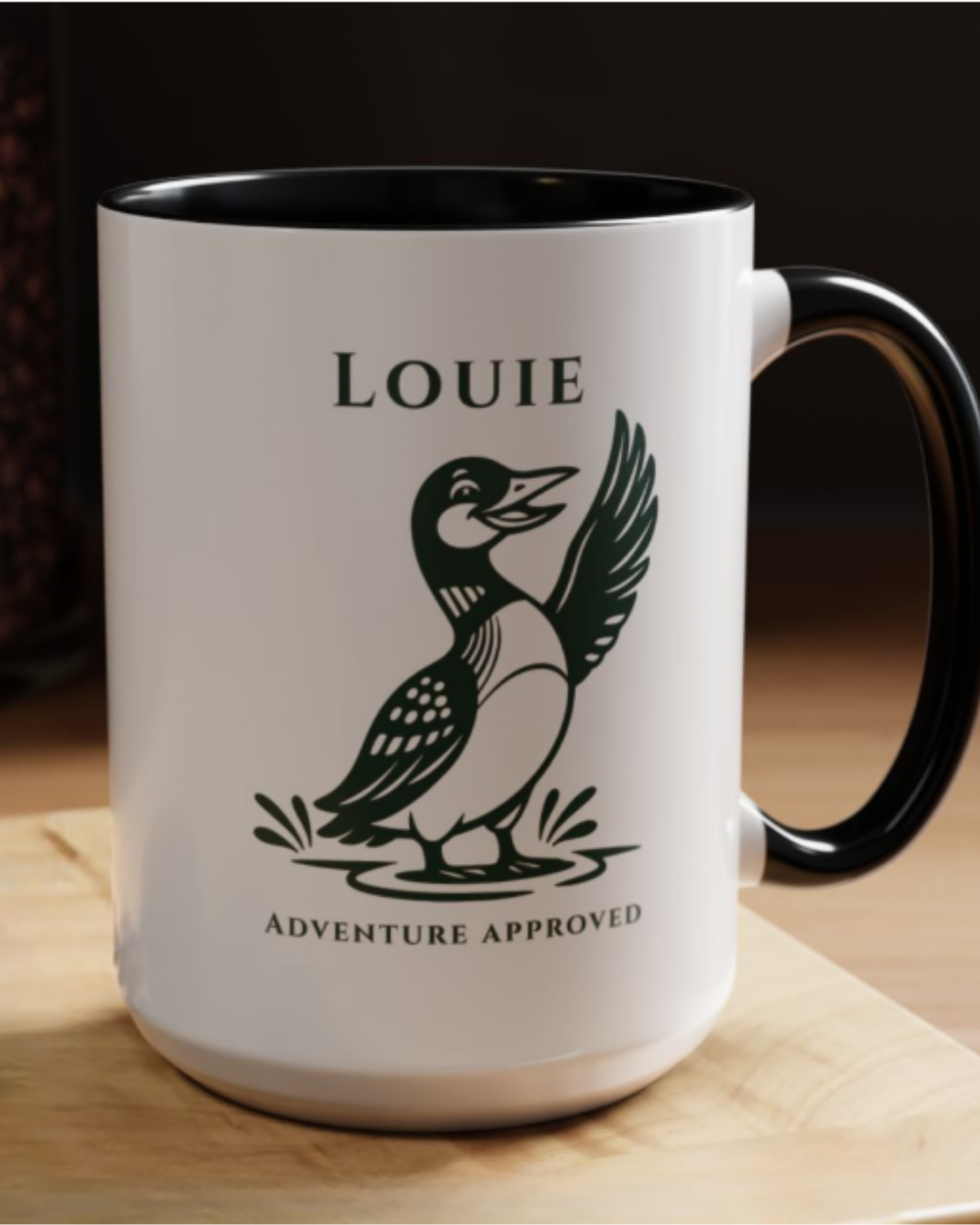 Louie™ Loon Coffee Mug | Loonie Loons™ Heritage Collection | Northwoods Cabin Mug | Adventure Approved Lake House Gift