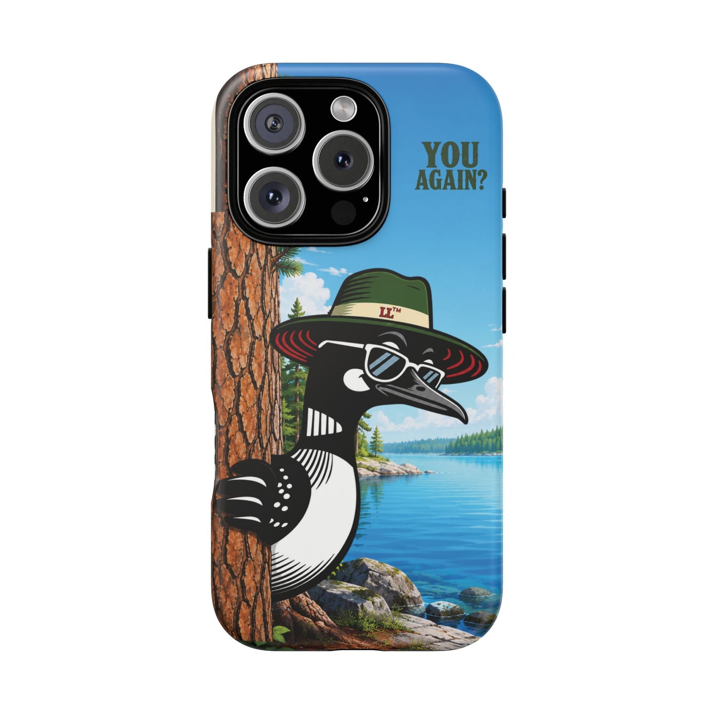 Loon Phone Case, Funny Lake Life Phone Case, You Again Phone Cover, Lookout Larry Design