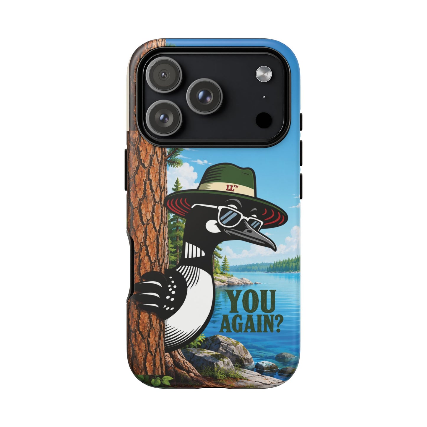Loon Phone Case, Funny Lake Life Phone Case, You Again Phone Cover, Lookout Larry Design