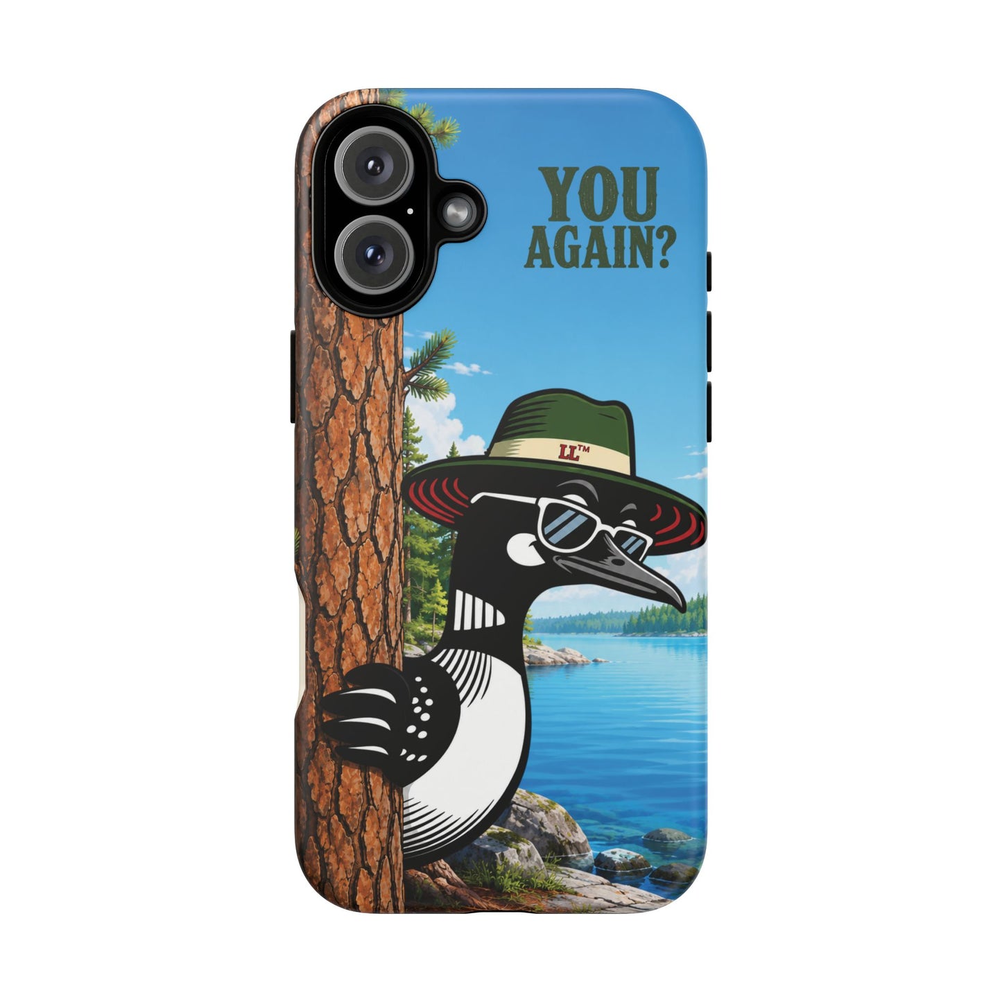 Loon Phone Case, Funny Lake Life Phone Case, You Again Phone Cover, Lookout Larry Design