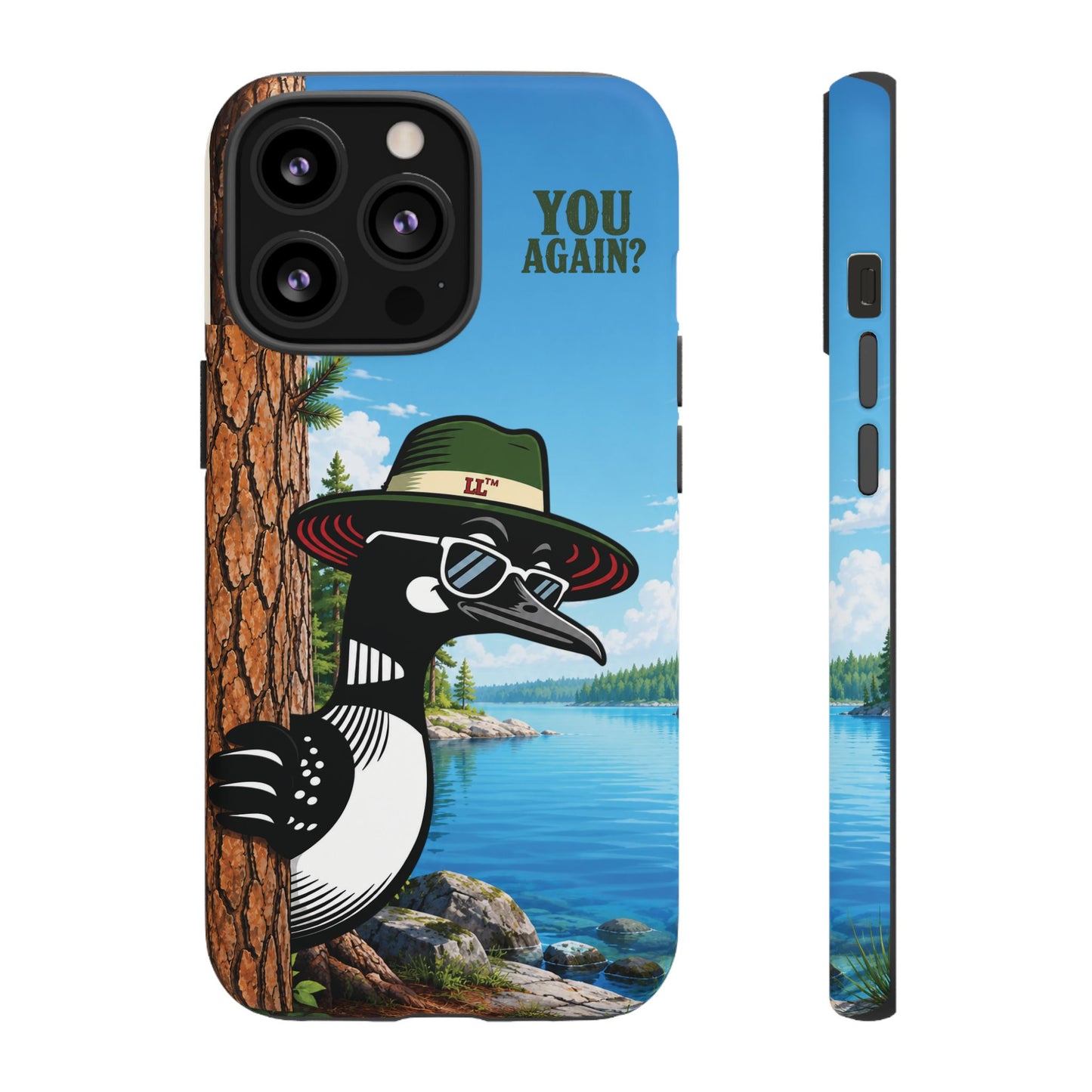 Loon Phone Case, Funny Lake Life Phone Case, You Again Phone Cover, Lookout Larry Design