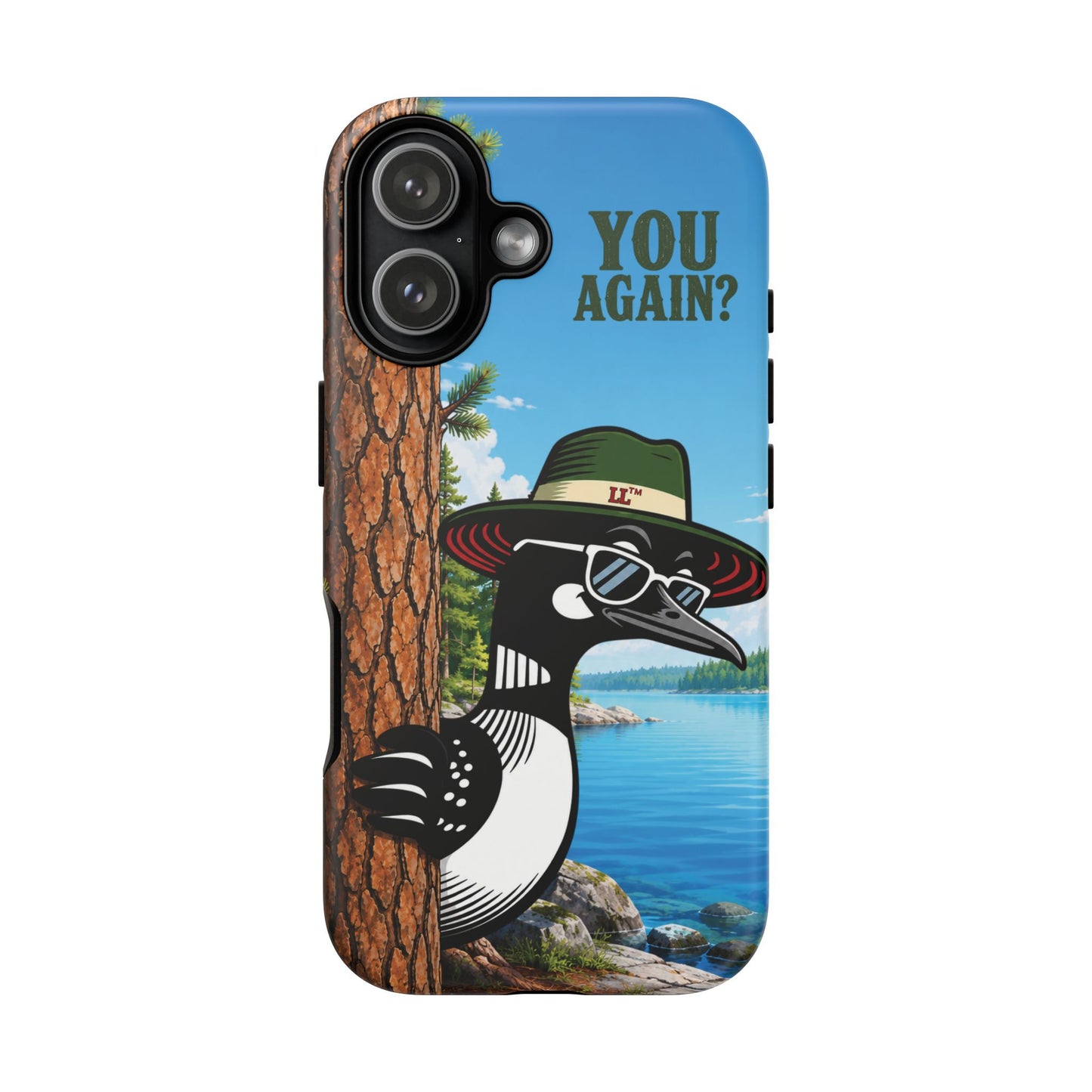 Loon Phone Case, Funny Lake Life Phone Case, You Again Phone Cover, Lookout Larry Design