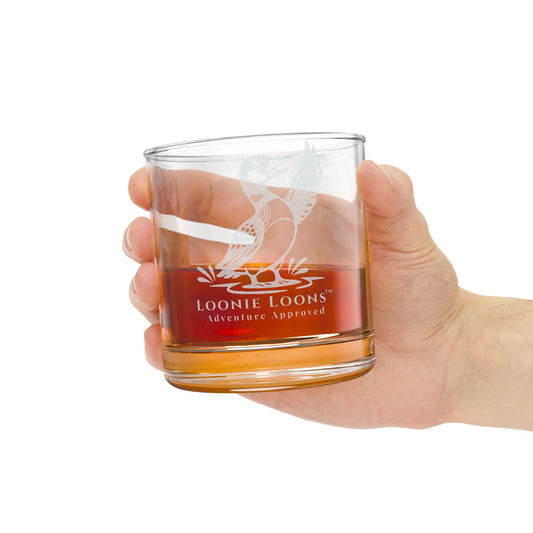 Engraved Whiskey Glass 10.5oz — Classic Loonie Loon Heritage Collection Design