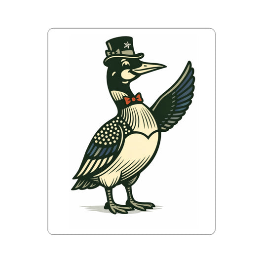 Everett North Loon Sticker – Loonie Loons™ Heritage Collection – Northwoods Cabin Decal