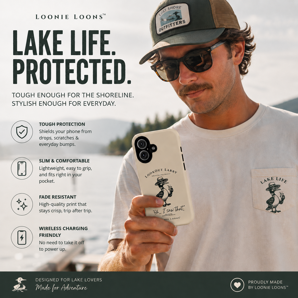 Lookout Larry™ Phone Case | Official Shoreline Observer