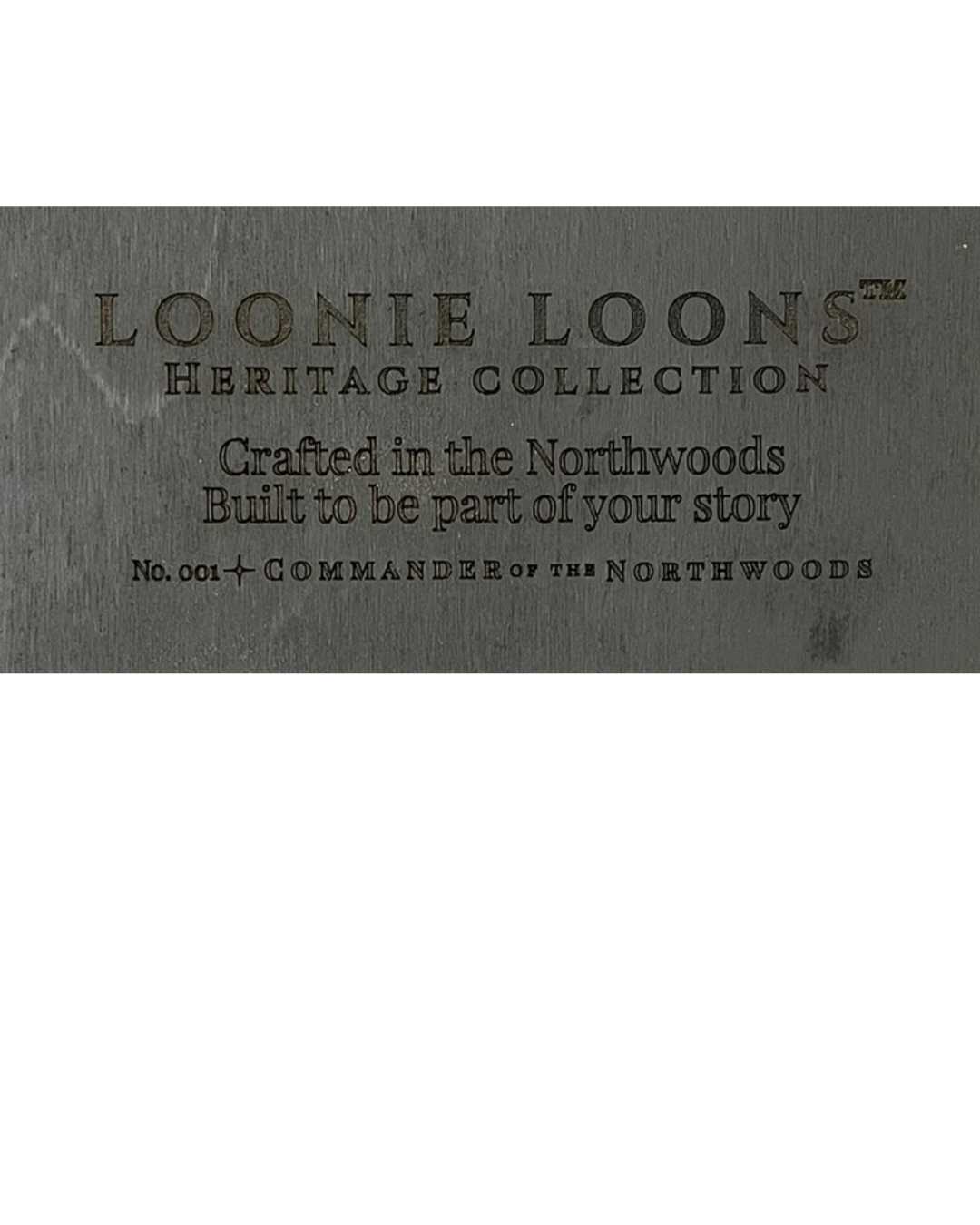 Northwoods Cabin Wall Art – Everett North Loon Sign | Rustic Lake House Decor | Loonie Loons™ Heritage Collection No. 001
