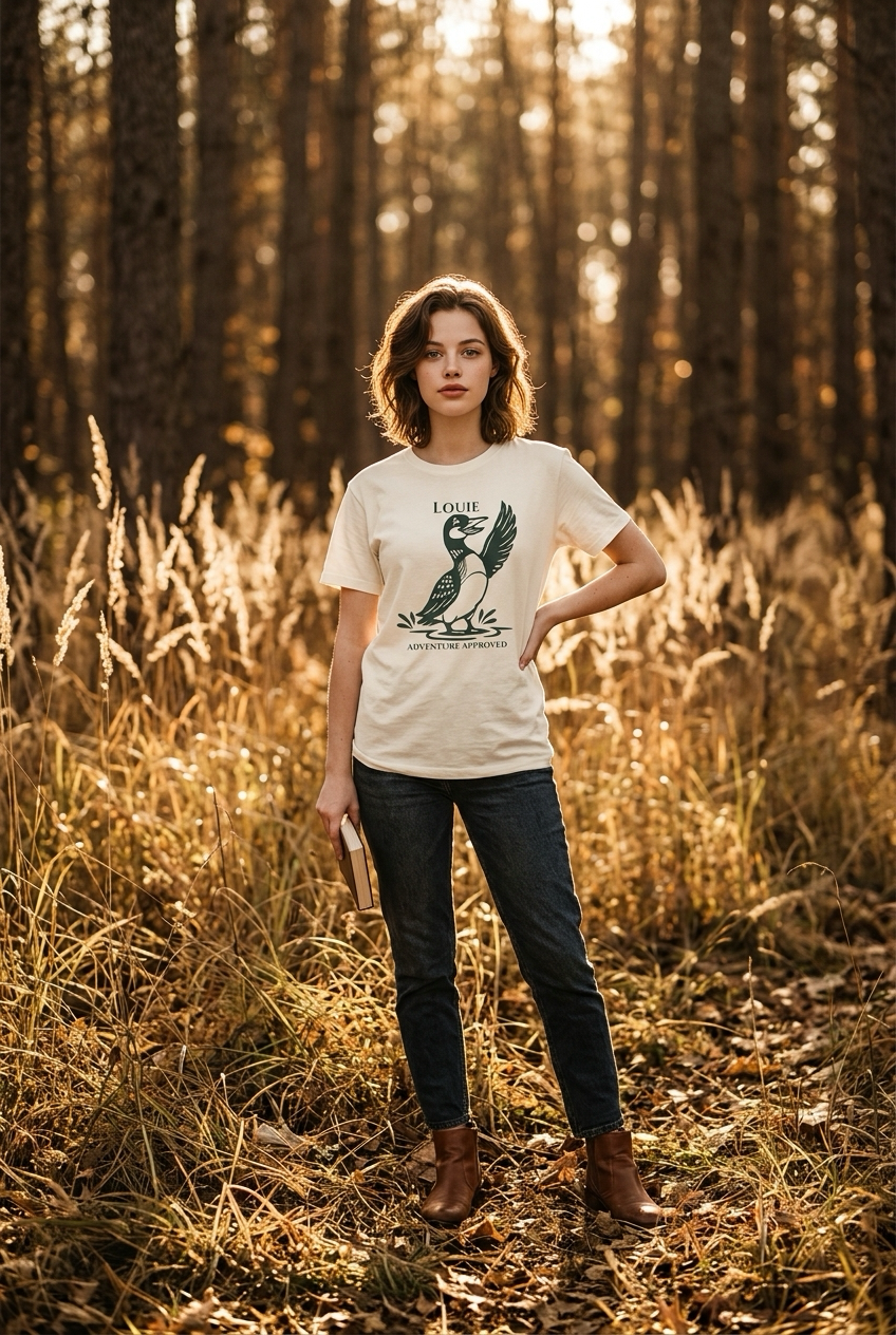 Louie Tee — Adventure Approved | Loonie Loons™ Heritage Collection