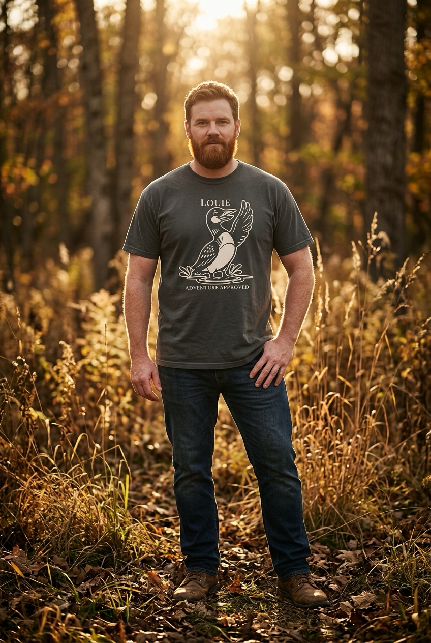 Louie Tee — Adventure Approved | Loonie Loons™ Heritage Collection