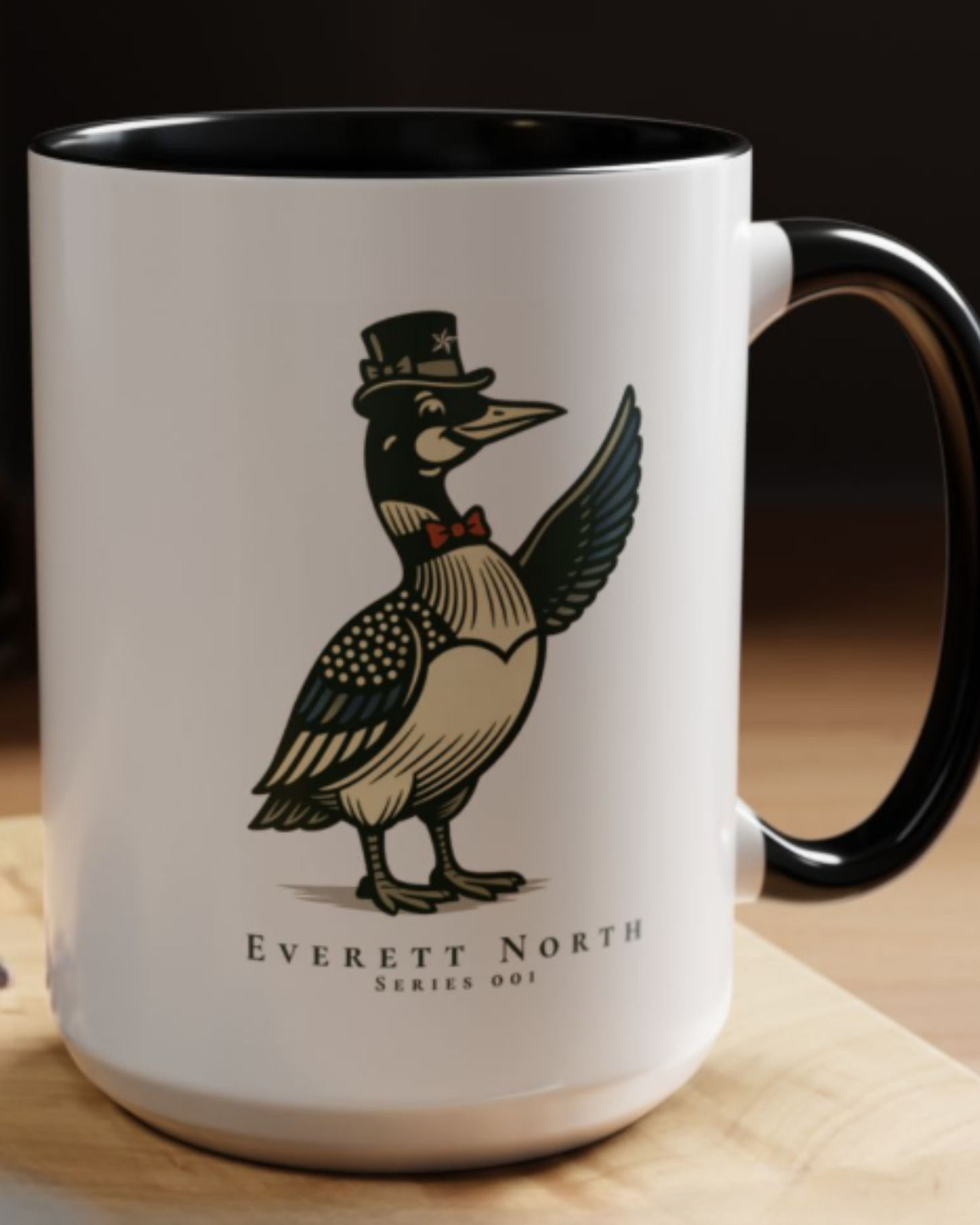 Everett North Mug – Loonie Loons™ Heritage Collection – Commander of the Northwoods Coffee Mug