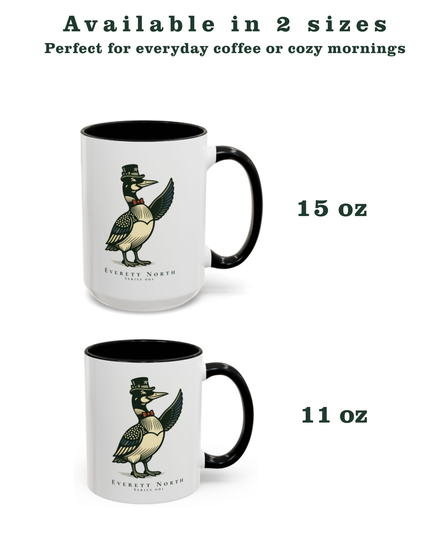 Everett North Mug – Loonie Loons™ Heritage Collection – Commander of the Northwoods Coffee Mug
