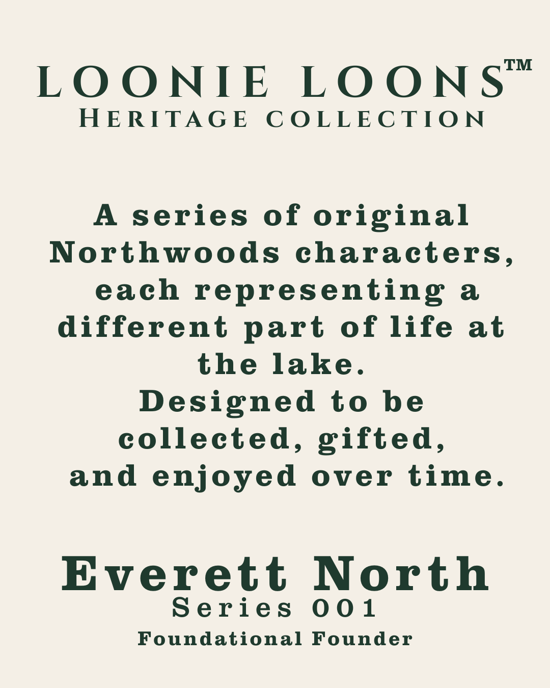 Everett North Mug – Loonie Loons™ Heritage Collection – Commander of the Northwoods Coffee Mug